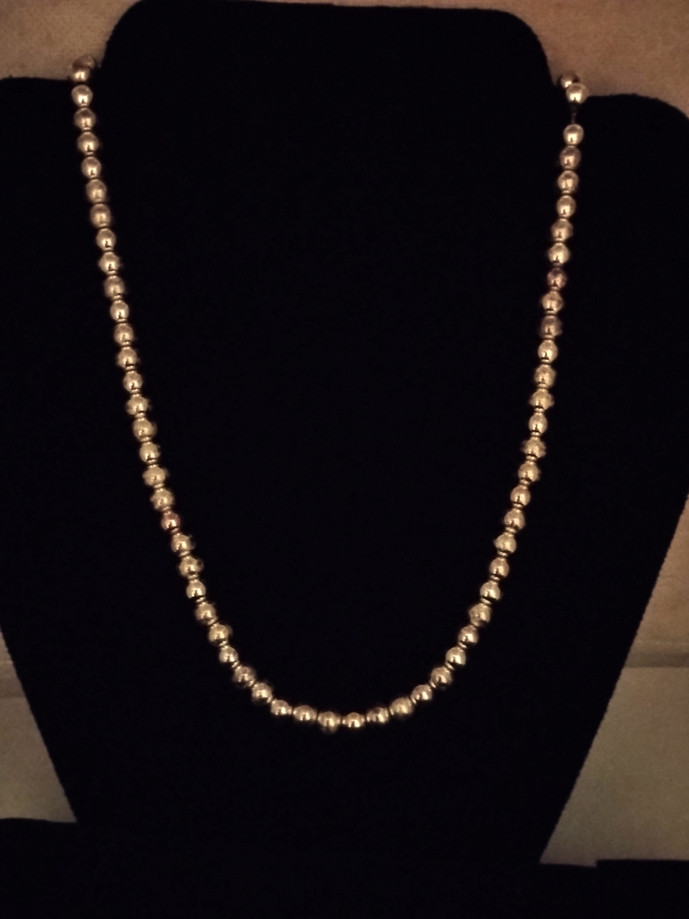 Gold-tone Beaded Necklace - Women Jewelry